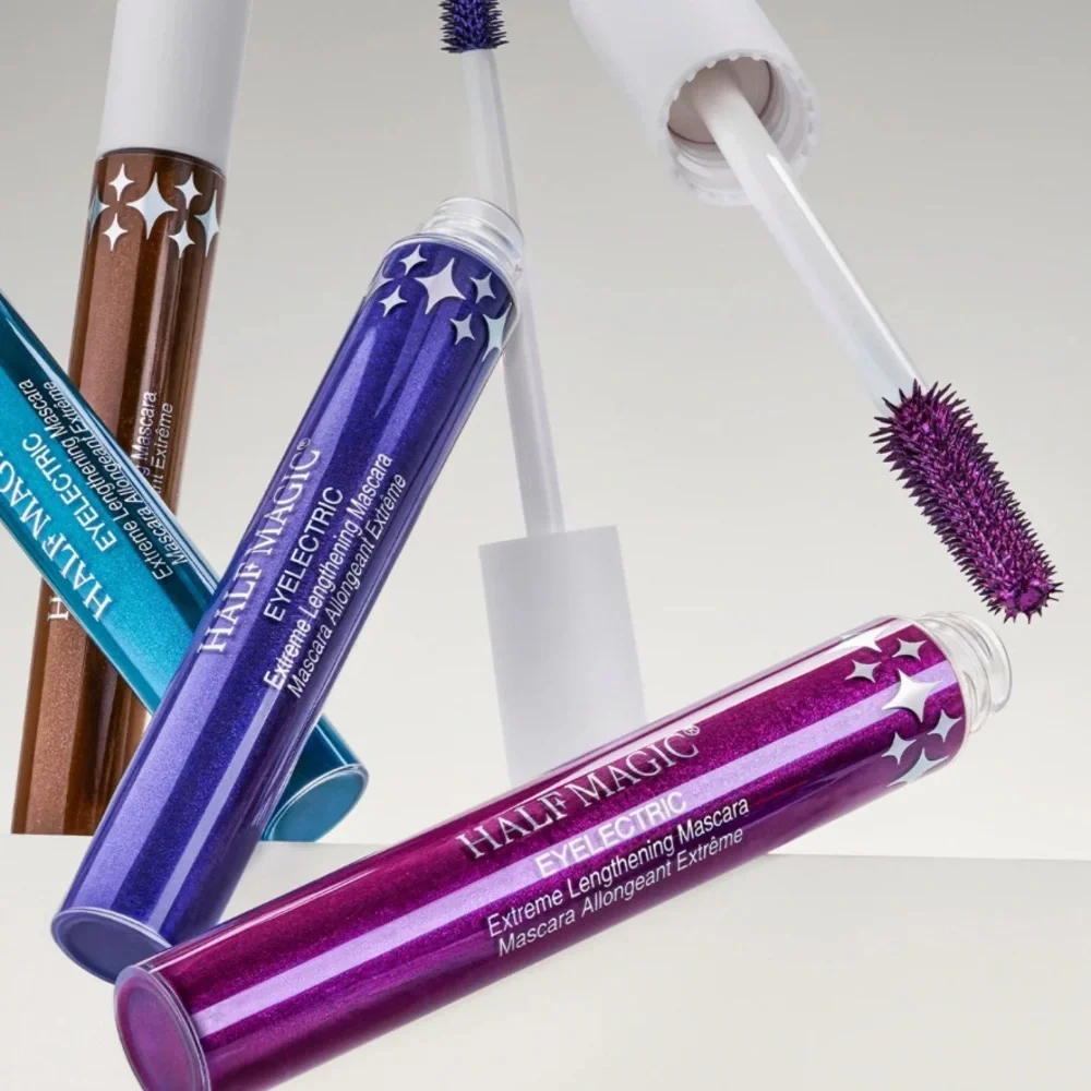 Half Magic Eyelectric Lengthening Tubing Mascara in Violet Acts Purple BNIB